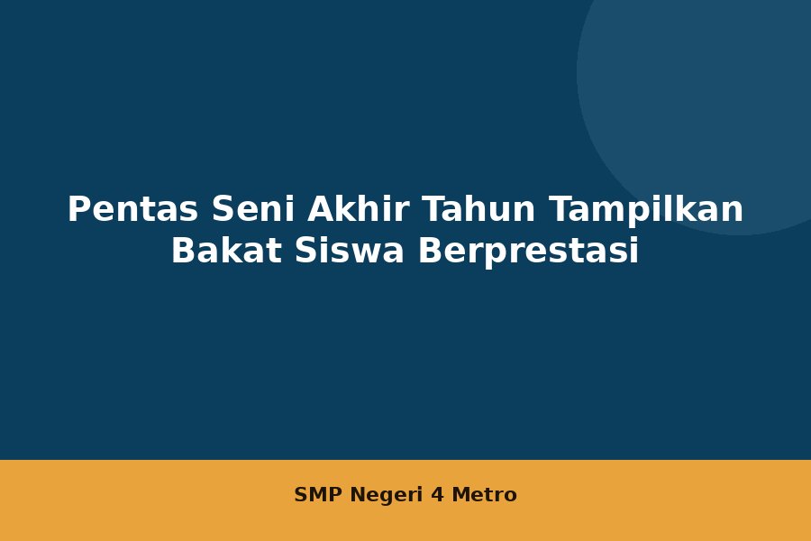 Pentas Seni Akhir Tahun Tampilkan Bakat Siswa Berprestasi
