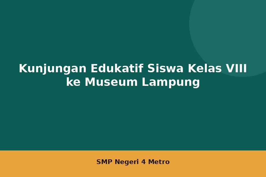 Kunjungan Edukatif Siswa Kelas VIII ke Museum Lampung